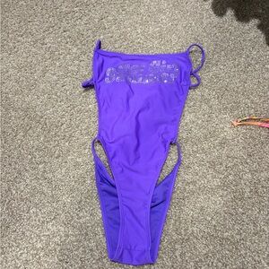 Purple One-Piece Swimsuit HOT GIRL SUMMER